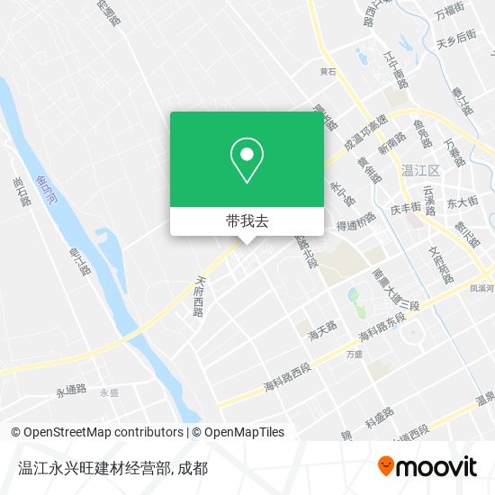 温江永兴旺建材经营部地图