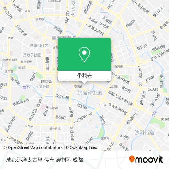 成都远洋太古里-停车场中区地图