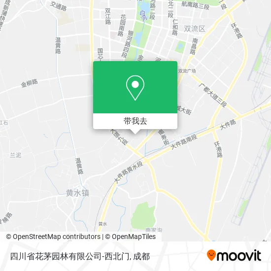 四川省花茅园林有限公司-西北门地图