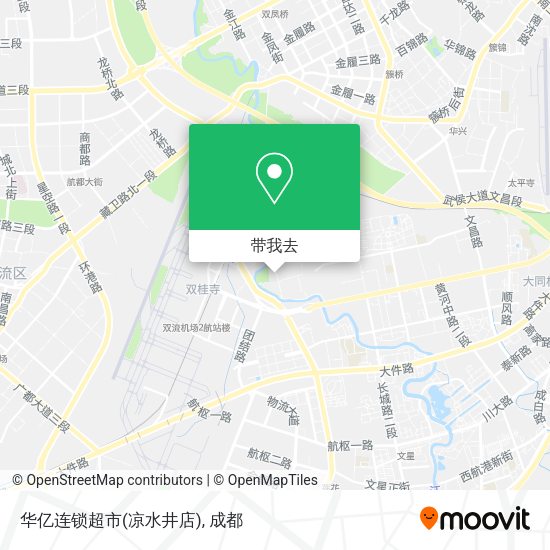 华亿连锁超市(凉水井店)地图