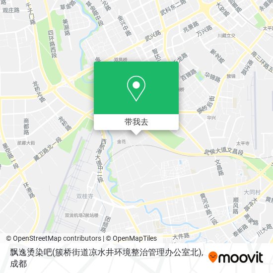 飘逸烫染吧(簇桥街道凉水井环境整治管理办公室北)地图