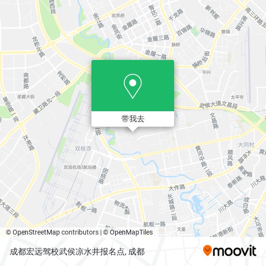 成都宏远驾校武侯凉水井报名点地图