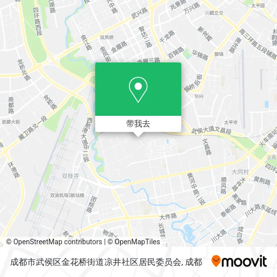 成都市武侯区金花桥街道凉井社区居民委员会地图