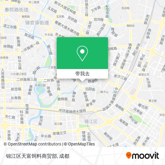 锦江区天富饲料商贸部地图