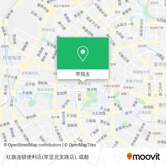 红旗连锁便利店(草堂北支路店)地图
