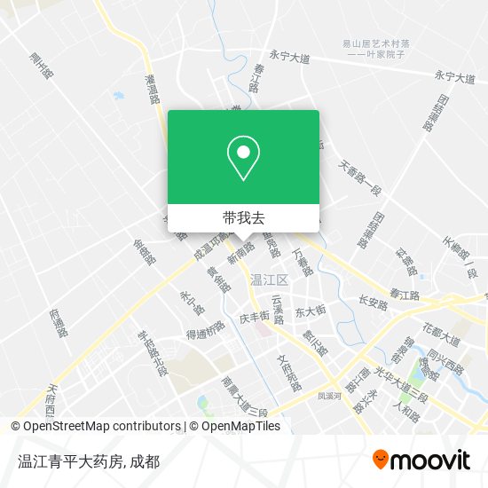 温江青平大药房地图