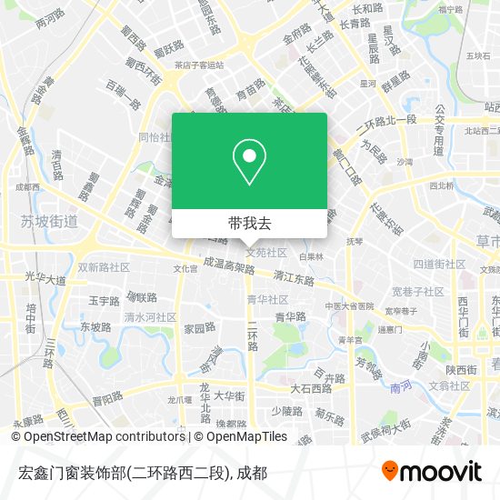 宏鑫门窗装饰部(二环路西二段)地图