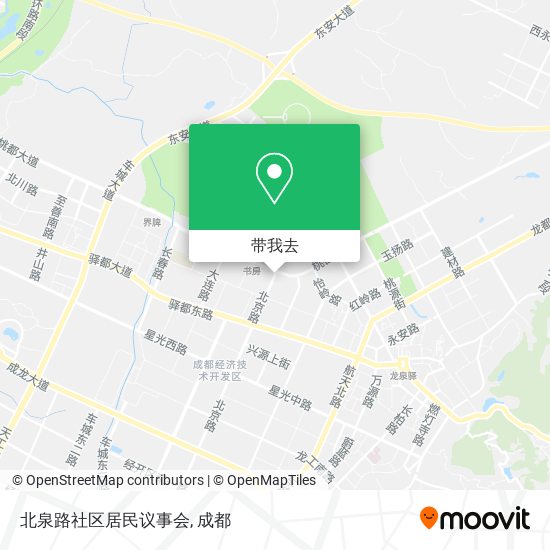 北泉路社区居民议事会地图