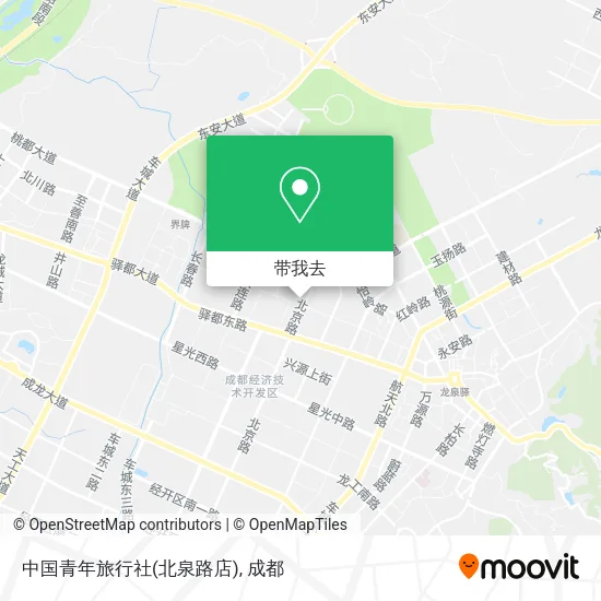 中国青年旅行社(北泉路店)地图