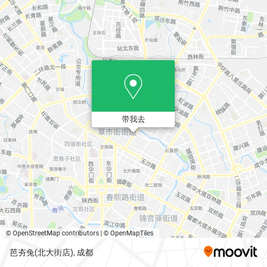 芭夯兔(北大街店)地图