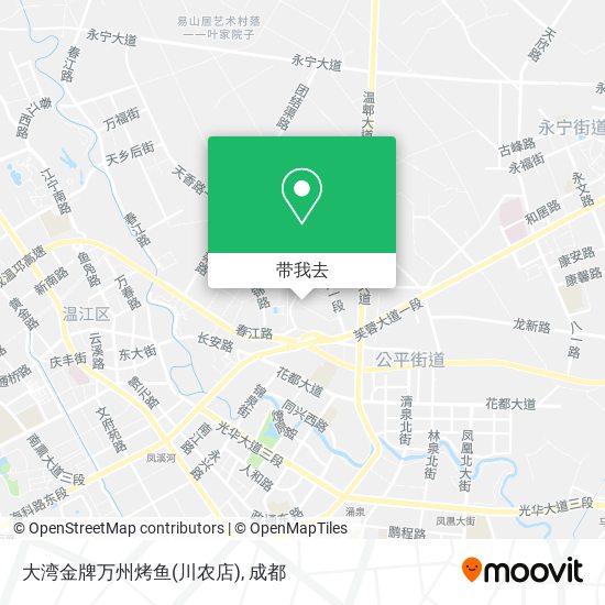 大湾金牌万州烤鱼(川农店)地图