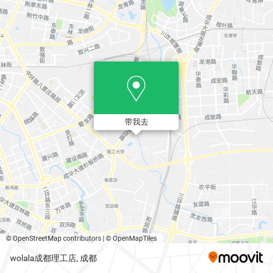 wolala成都理工店地图
