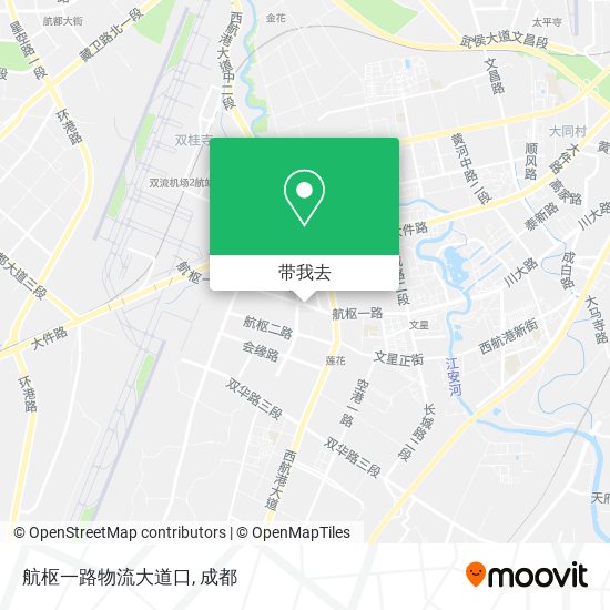 航枢一路物流大道口地图