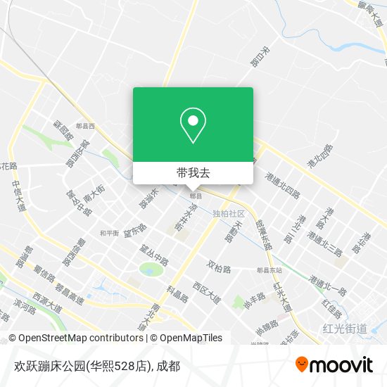 欢跃蹦床公园(华熙528店)地图