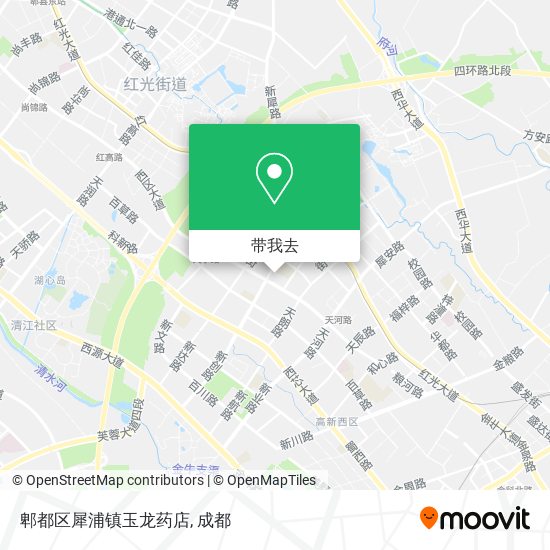 郫都区犀浦镇玉龙药店地图