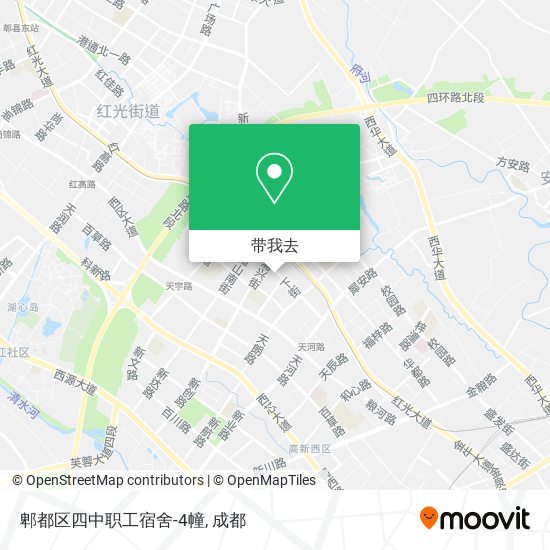 郫都区四中职工宿舍-4幢地图
