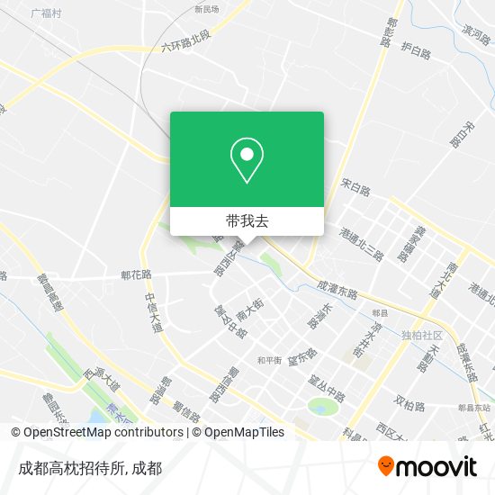 成都高枕招待所地图