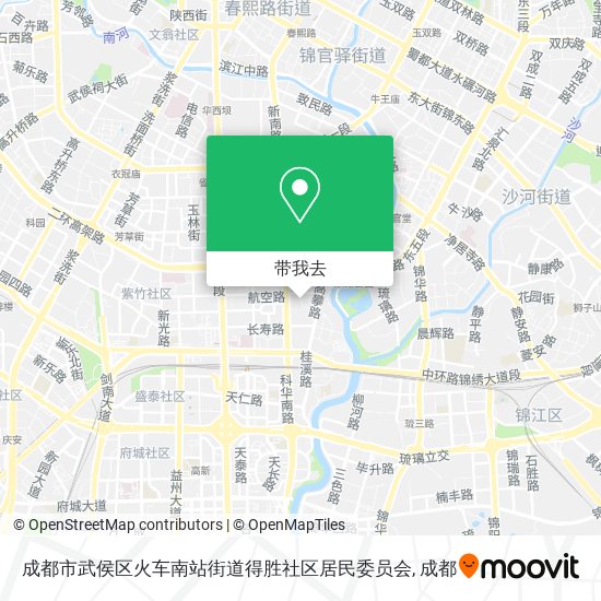 成都市武侯区火车南站街道得胜社区居民委员会地图
