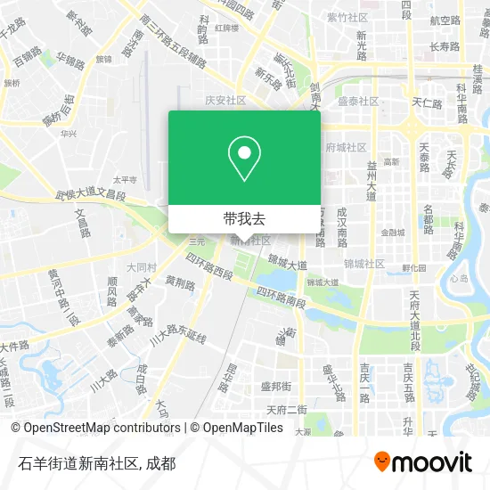 石羊街道新南社区地图