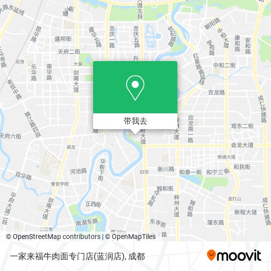一家来福牛肉面专门店(蓝润店)地图