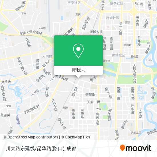 川大路东延线/昆华路(路口)地图