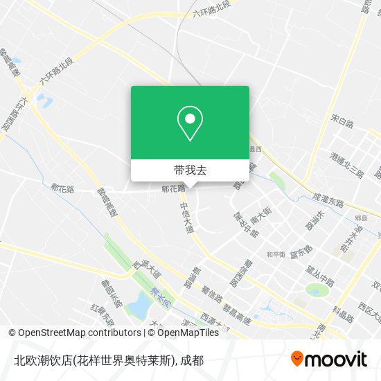 北欧潮饮店(花样世界奥特莱斯)地图