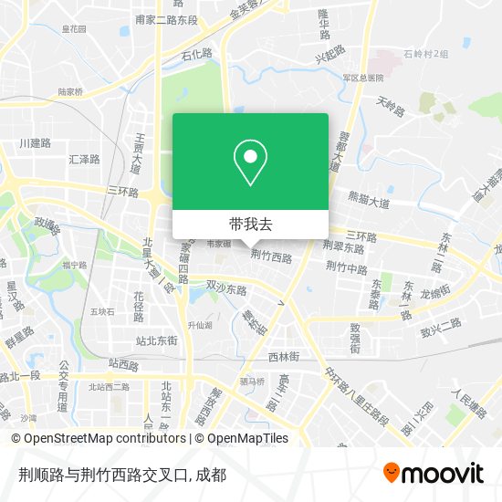 荆顺路与荆竹西路交叉口地图
