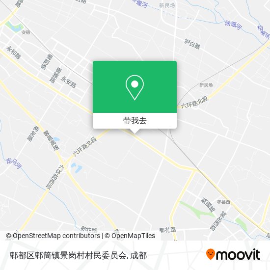 郫都区郫筒镇景岗村村民委员会地图