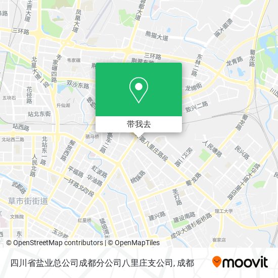 四川省盐业总公司成都分公司八里庄支公司地图