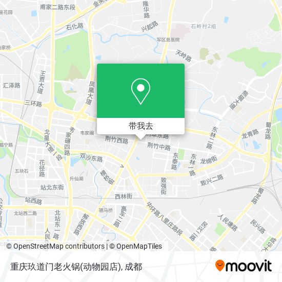 重庆玖道门老火锅(动物园店)地图