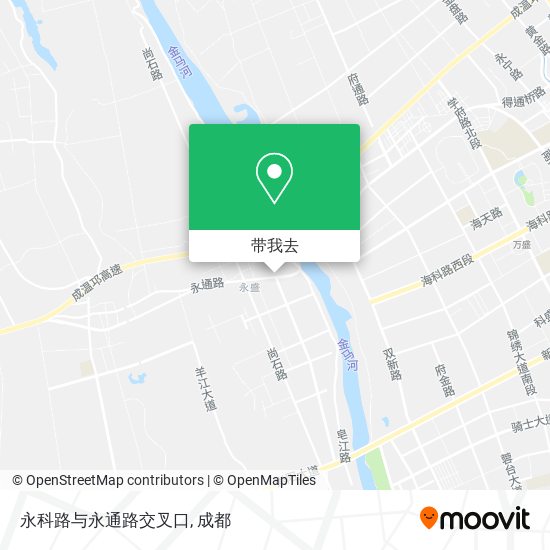 永科路与永通路交叉口地图
