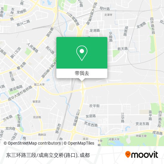 东三环路三段/成南立交桥(路口)地图