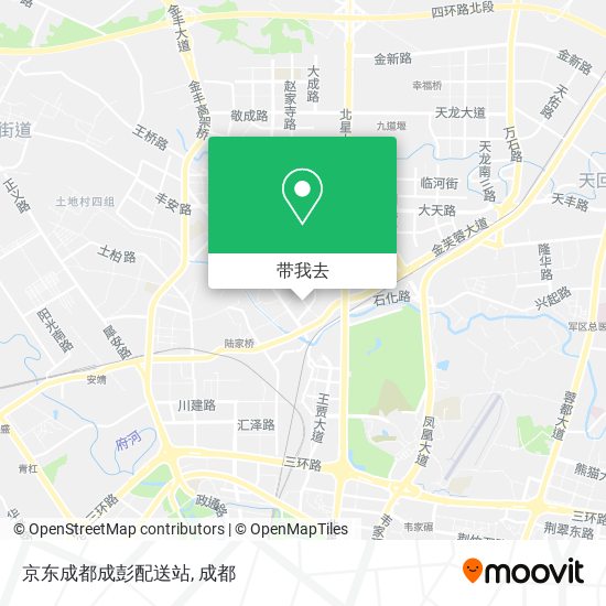 京东成都成彭配送站地图