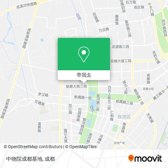 中物院成都基地地图