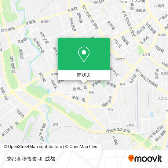 成都商物投集团地图