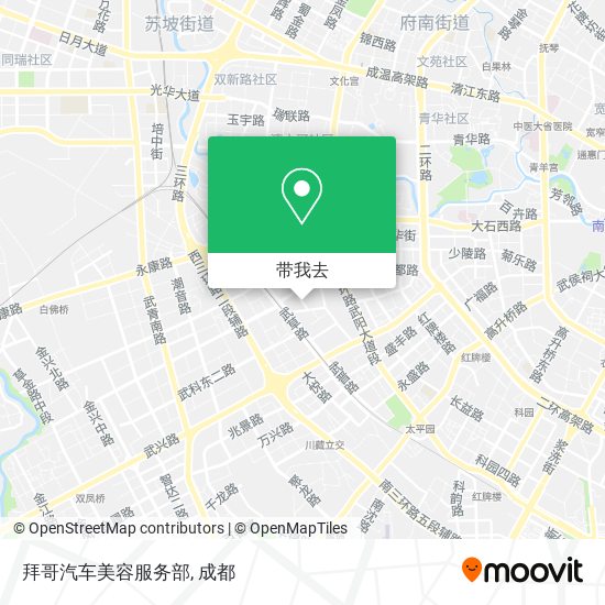拜哥汽车美容服务部地图