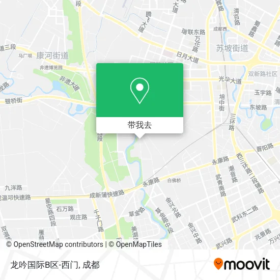 龙吟国际B区-西门地图