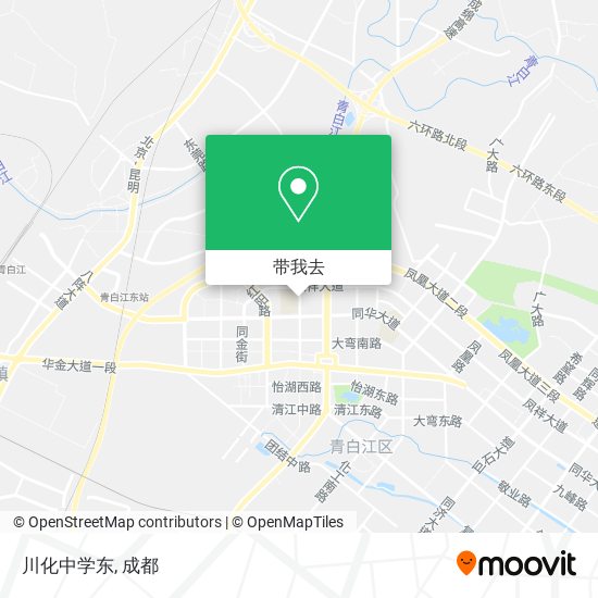 川化中学东地图