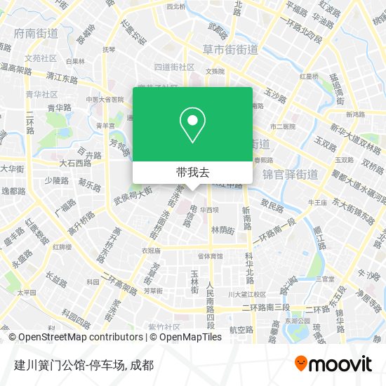 建川簧门公馆-停车场地图