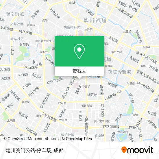 建川簧门公馆-停车场地图
