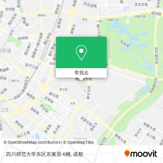 四川师范大学东区东篱居-6幢地图