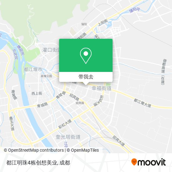 都江明珠4栋创想美业地图