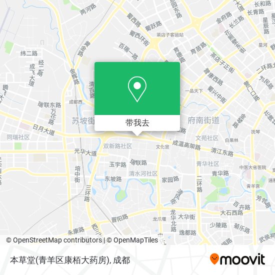 本草堂(青羊区康栢大药房)地图