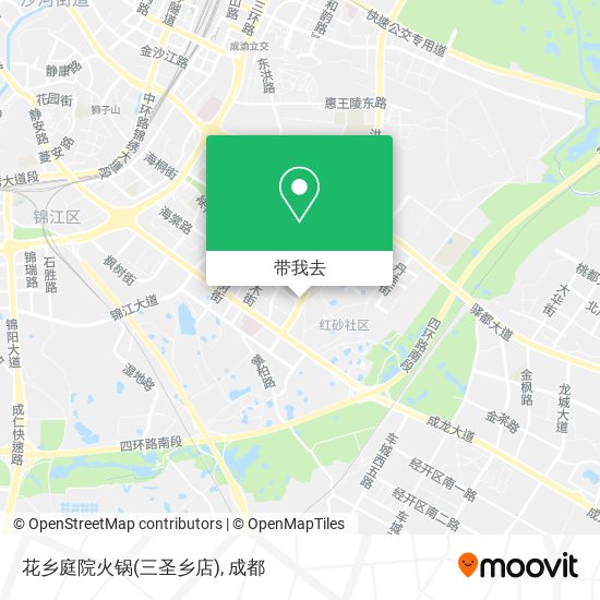 花乡庭院火锅(三圣乡店)地图