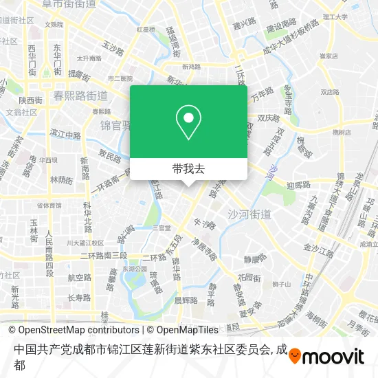 中国共产党成都市锦江区莲新街道紫东社区委员会地图