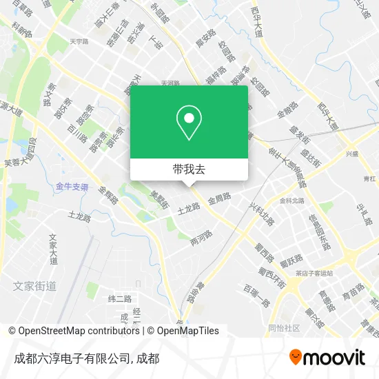 成都六淳电子有限公司地图