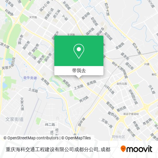 重庆海科交通工程建设有限公司成都分公司地图