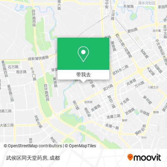 武侯区同天堂药房地图