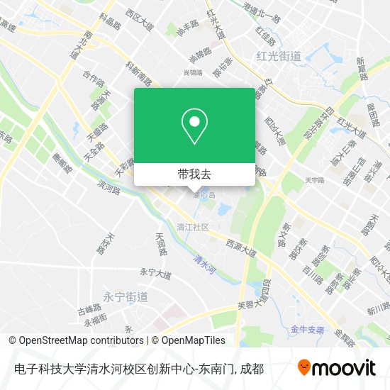 电子科技大学清水河校区创新中心-东南门地图