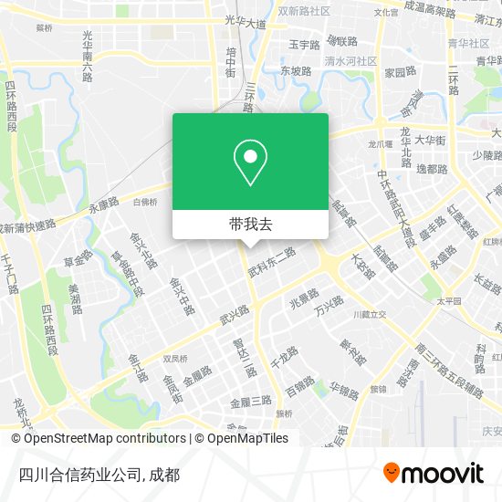 四川合信药业公司地图